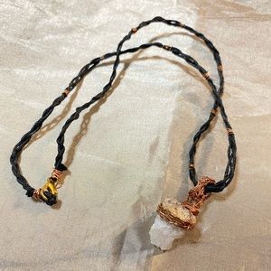 Citrine crystal god head, hand made jewelry
